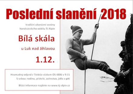 Poslední slanění 1.12.2018